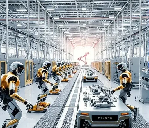 Умные фабрики будущего: внедрение роботизированных систем для повышения гибкости производства и сокращения времени запуска новых продуктов