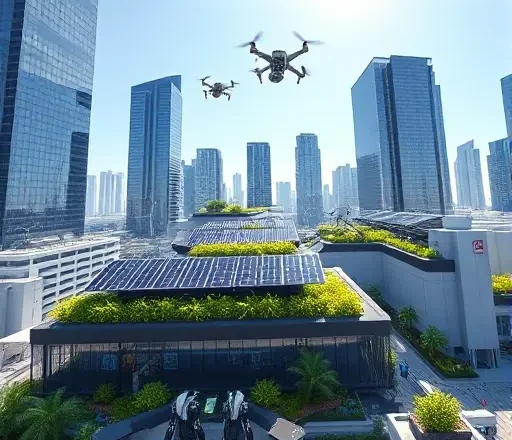 Интеграция AI-роботов для повышения экологической эффективности производственных процессов через умные энергоуправляющие системы